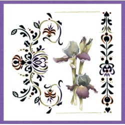 (DODO191)Dot and Do 191 - Precious Marieke - Pretty Flowers - Purple Flowers