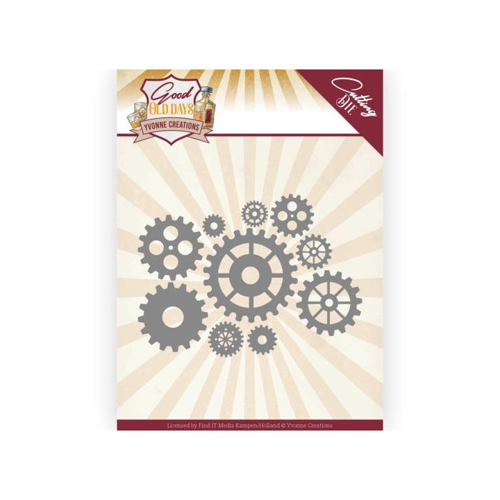 (YCD10222)Dies - Yvonne Creations - Good old day's - Paddle Wheels