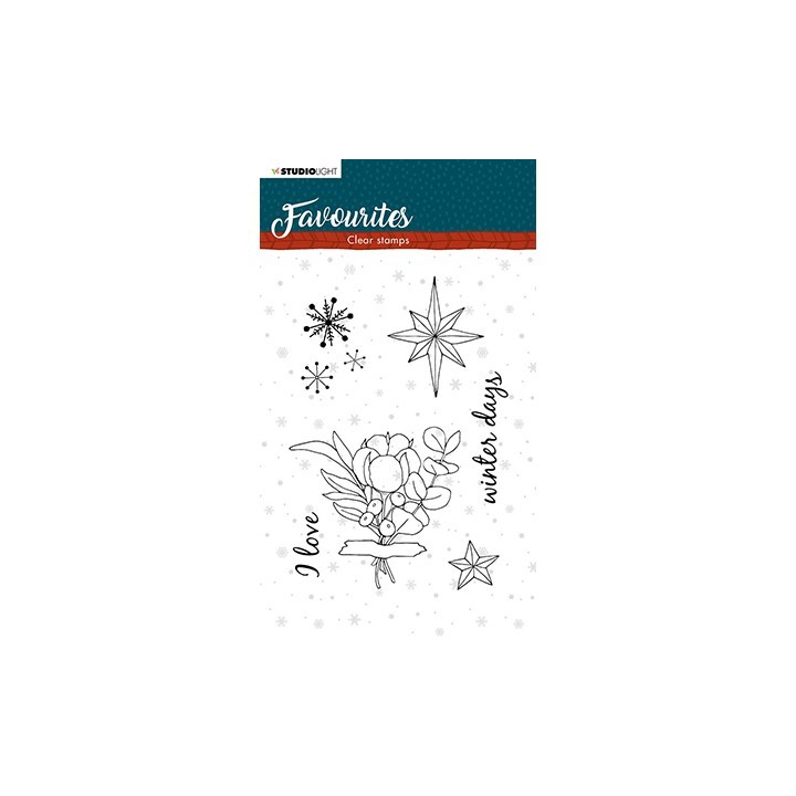 (STAMPSL505)Studio light Stamp Winter's Favourites - nr.505