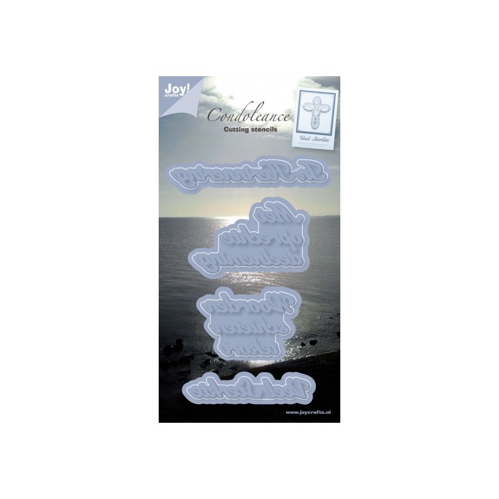 (6002/0239)Decouper & Gaufrer Pochoir condoléances NL
