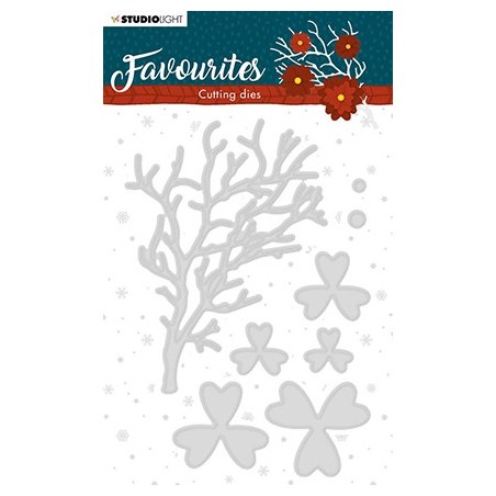 (STENCILSL334)Studio Light Cutting and Embossing Die Winter's Favourites - nr.334