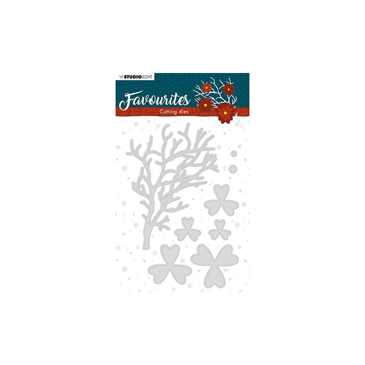 (STENCILSL334)Studio Light Cutting and Embossing Die Winter's Favourites - nr.334