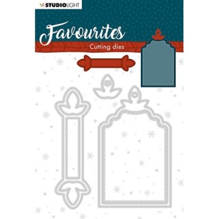 (STENCILSL335)Studio Light Cutting and Embossing Die Winter's Favourites - nr.335