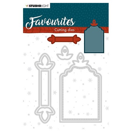 (STENCILSL335)Studio Light Cutting and Embossing Die Winter's Favourites - nr.335