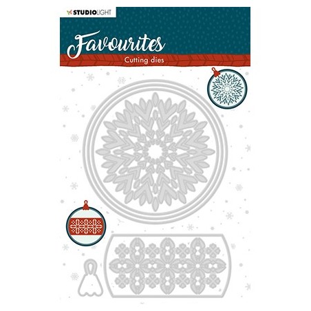 (STENCILSL340)Studio Light Cutting and Embossing Die Winter's Favourites - nr.340