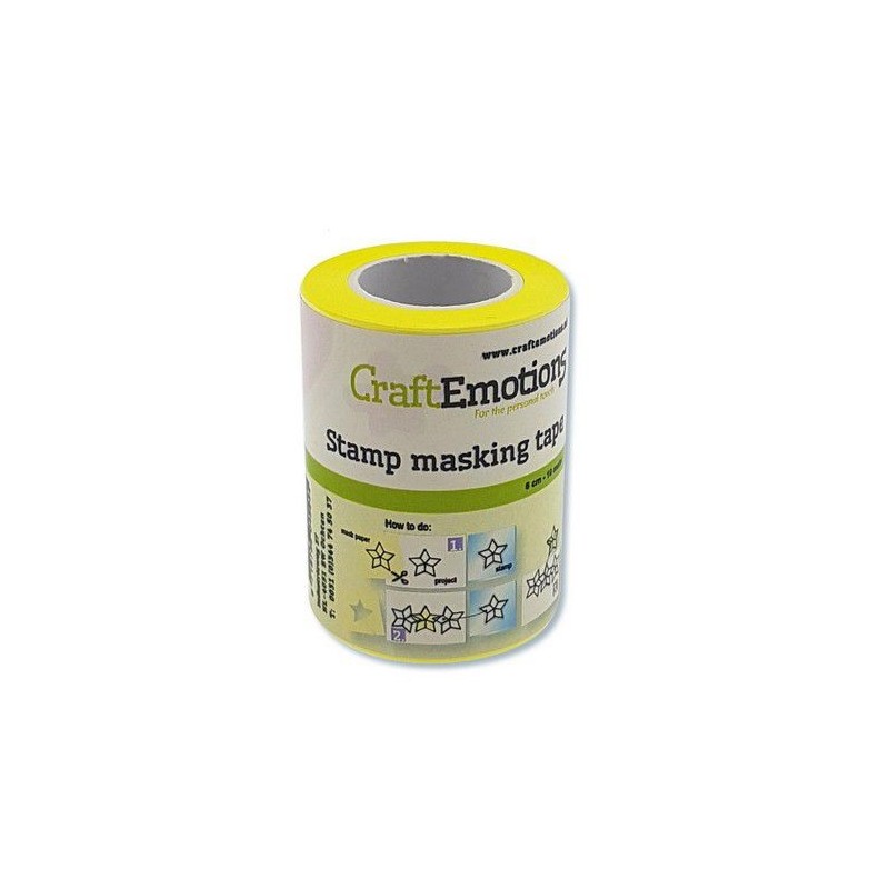 (130501/1940)CraftEmotions stamp masking tape 6 cm - 10 meter
