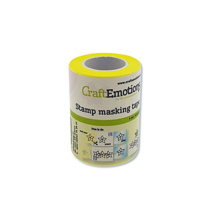 (130501/1940)CraftEmotions stamp masking tape 6 cm - 10 meter