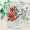 (PD8093A)Polkadoodles Merry Christmas Poinsettia Clear Stamps