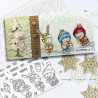 (PD8094A)Polkadoodles Christmas Tweetings Clear Stamps