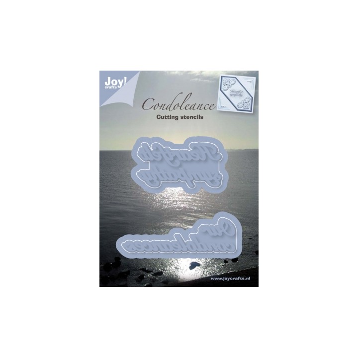 (6002/0241)Decouper & Gaufrer Pochoir condoléances ENG