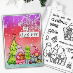 (PD8097A)Polkadoodles Christmas Fishes Clear Stamps