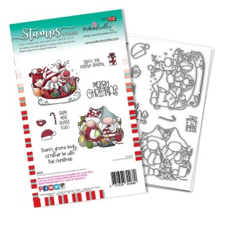 (PD8098A)Polkadoodles Sleigh the Season Clear Stamps