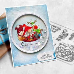 (PD8098A)Polkadoodles Sleigh the Season Clear Stamps