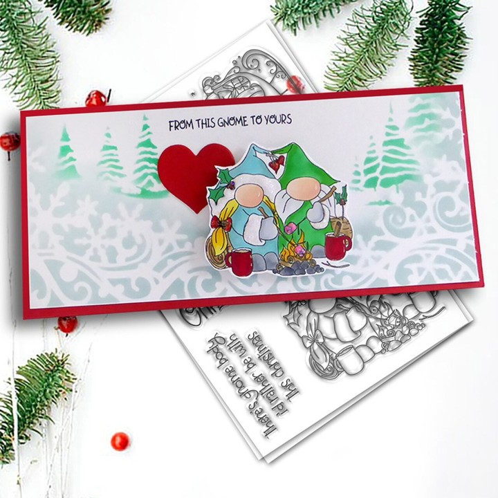 (PD8098A)Polkadoodles Sleigh the Season Clear Stamps