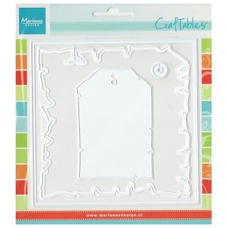 (CR1254)Craftables stencil parchment and label