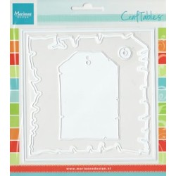 (CR1254)Craftables stencil parchment and label