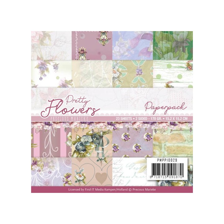 (PMPP10029)Paperpack - Precious Marieke - Pretty Flowers