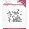 (PM10192)Dies - Precious Marieke - Pretty Flowers - Pretty Swans