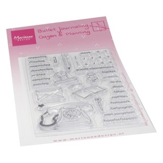 (MZ1908)Clear stamp Marjoleine's Bujo - Dagen & Planning