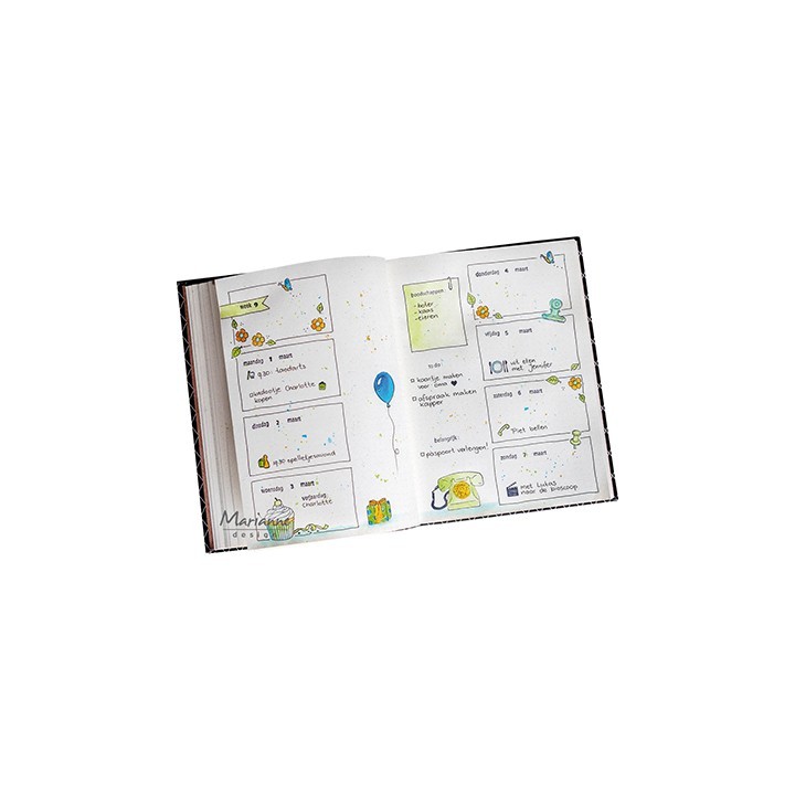 (MZ1909)Clear stamp Marjoleine's Bujo - Tracker symbols