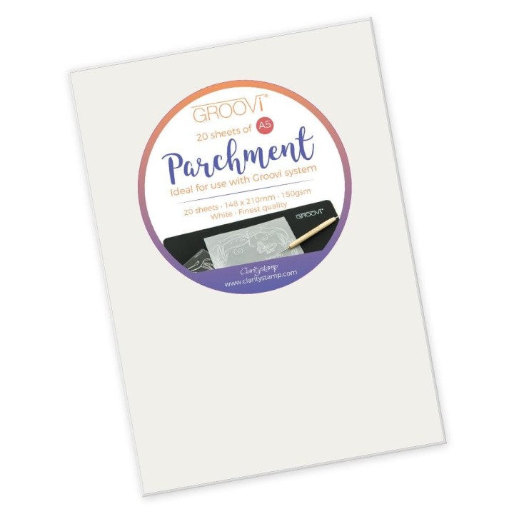 (GRO-AC-40020-XX)GROOVI® A5 PARCHMENT (20 SHEETS)(61482)