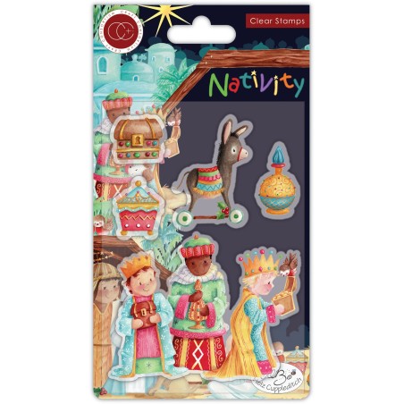 (CCSTMP048)Craft Consortium Nativity Clear Stamps Three Wise Men