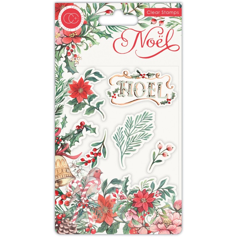 (CCSTMP046)Craft Consortium Noel Clear Stamps Flora