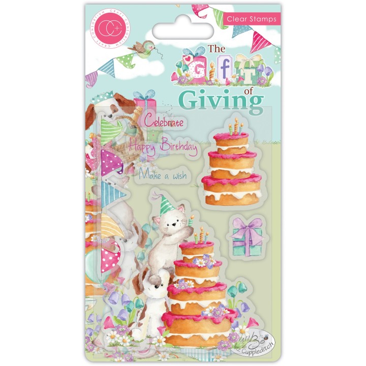 (CCSTMP039)Craft Consortium The Gift of Giving Clear Stamps Make a Wish