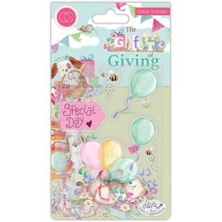 (CCSTMP040)Craft Consortium The Gift of Giving Clear Stamps Special Day