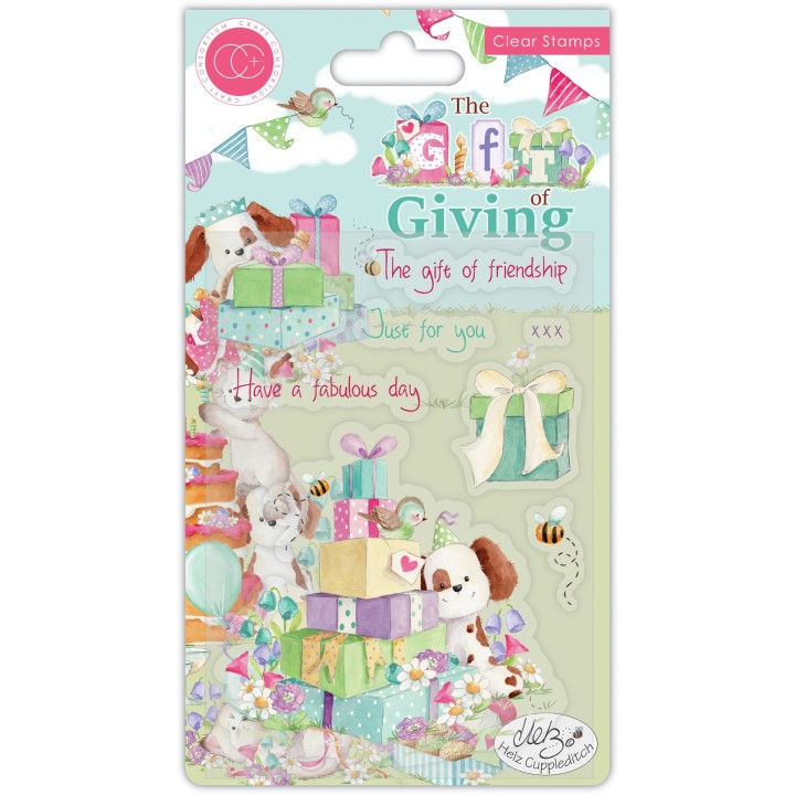 (CCSTMP041)Craft Consortium The Gift of Giving Clear Stamps The Gift