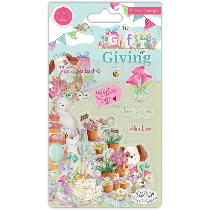 (CCSTMP043)Craft Consortium The Gift of Giving Clear Stamps Pick of the Bunch