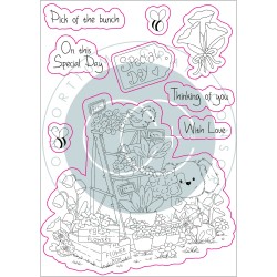 (CCSTMP043)Craft Consortium The Gift of Giving Clear Stamps Pick of the Bunch