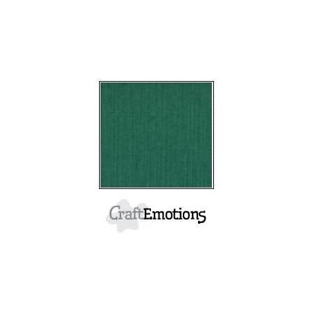 (001232/1020)CraftEmotions linen cardboard 10 Sh Christmas green LHC-36 A4 250gr