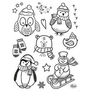 (4003 224 00)Clear Stamps - Little Winter Friends