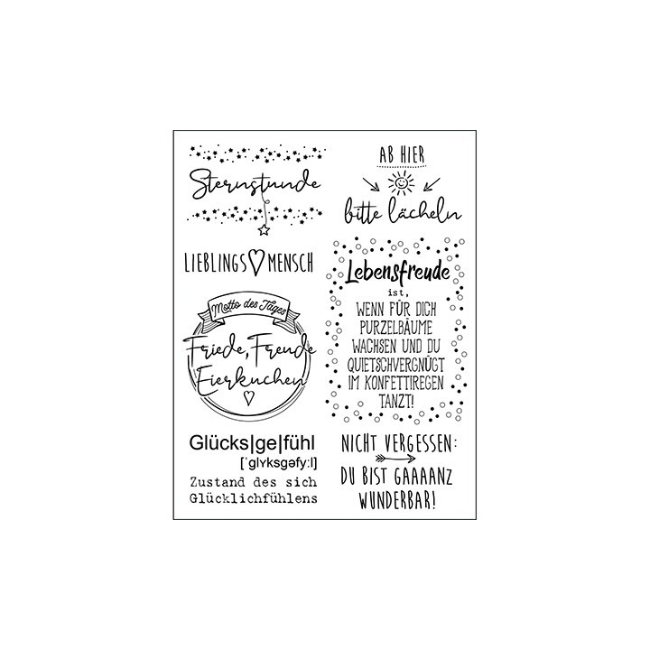 (4003 229 00)Clear Stamps - Wortspielereien