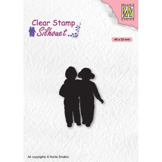 (SIL075)Nellie`s Choice Clearstamp - Silhouette Close Friends