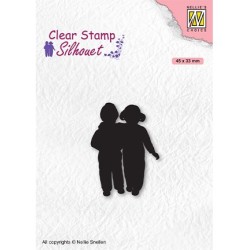 (SIL075)Nellie`s Choice Clearstamp - Silhouette Close Friends