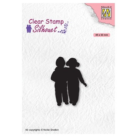 (SIL075)Nellie`s Choice Clearstamp - Silhouette Close Friends