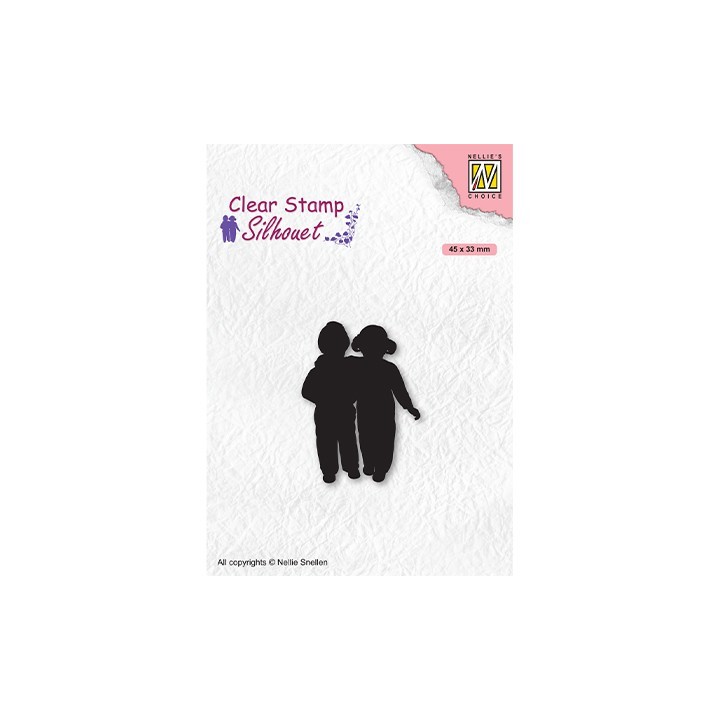 (SIL075)Nellie`s Choice Clearstamp - Silhouette Close Friends