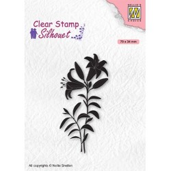 (SIL078)Nellie`s Choice Clearstamp - Silhouette Lily