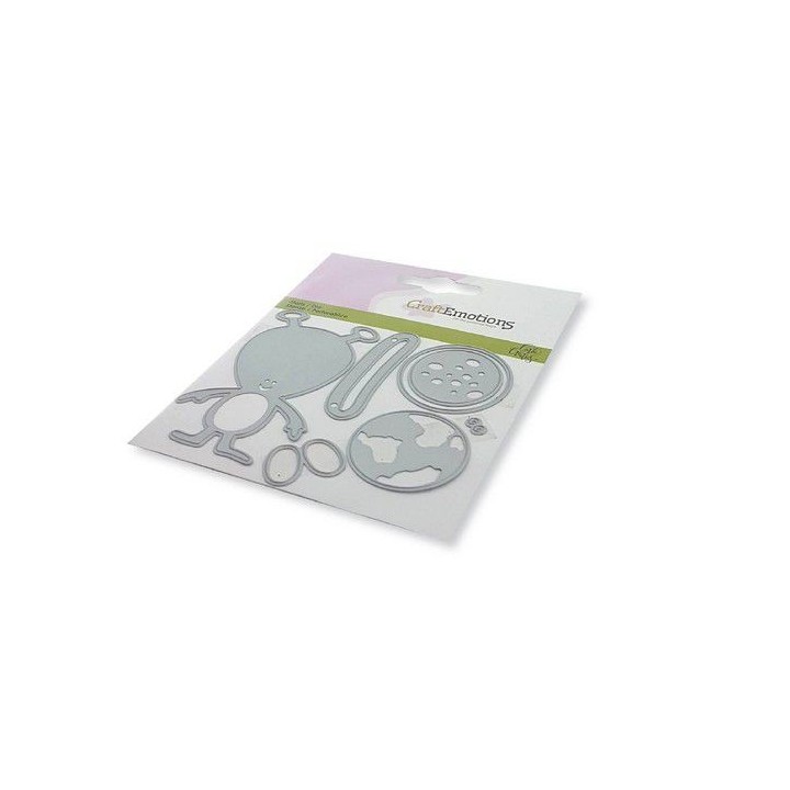 (115633/0440)CraftEmotions Die - Space 2 Card 11x9cm Carla Creaties