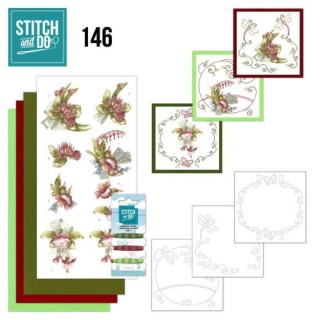 (STDO146)Stitch and Do 146 - Precious Marieke - Pretty Flowers - Red Flowers