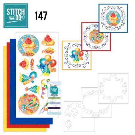 (STDO147)Stitch and Do 147 - Jeanine's Art - Happy Birthday