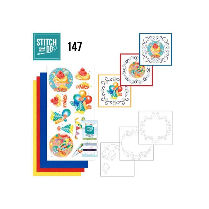 (STDO147)Stitch and Do 147 - Jeanine's Art - Happy Birthday