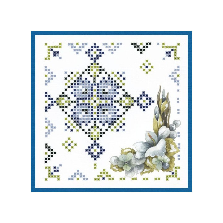 (SPDO046)Sparkles Set 46 - Precious Marieke - Pretty Flowers - Blue Flowers