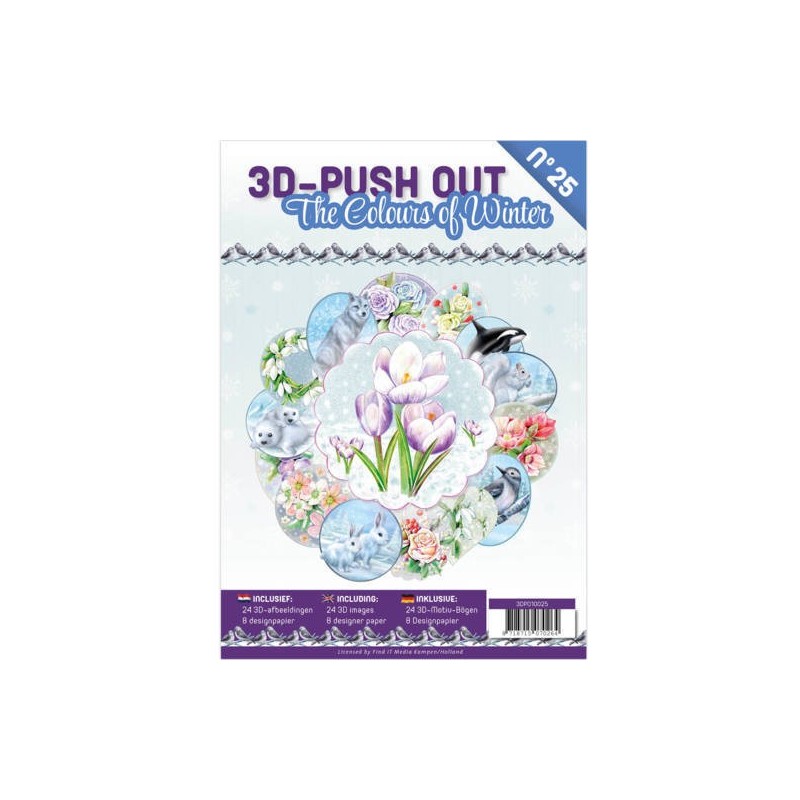 (3DPO10025)3D Push Out boek 25 - The Colours of Winter