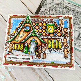 (LDRS3275)LDRS Creative Gingerbread Kisses Set 4x6 Inch Clear Stamps