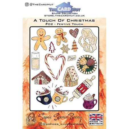 (SSB005)The Card Hut Festive Touch Clear Stamps