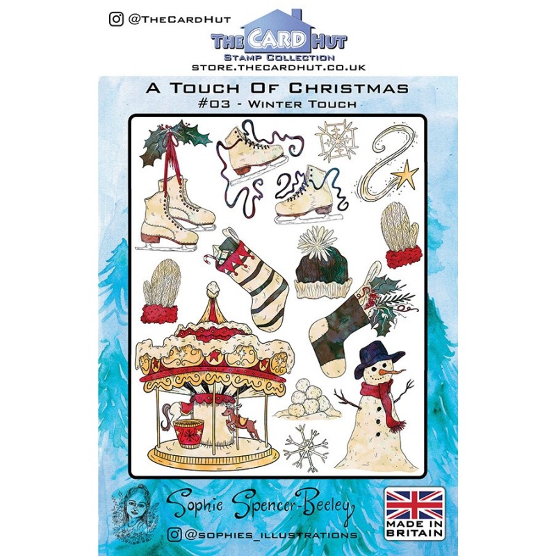 (SSB006)The Card Hut Winter Touch Clear Stamps