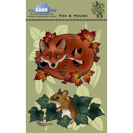 (CEDFM)The Card Hut Fox and Mouse Clear Stamps